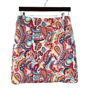 Talbots Floral Paisley Skirt Size 8